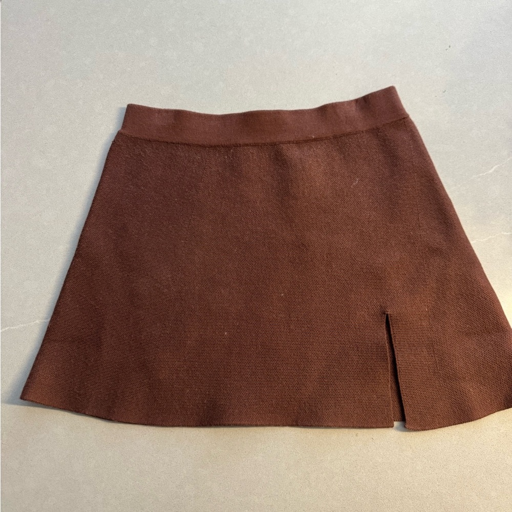 Altar'd State Brown Mini Skirt